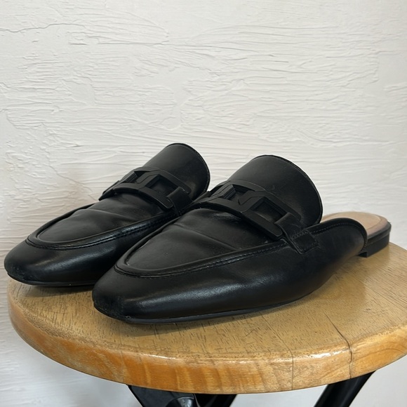 Women’s Rockport Trutech Black Size 9 Slip On Leather Shoes Mules - Picture 3 of 10